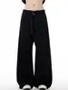 Marca Americana de Hip-Hop de Moda Pantalones de Tela Fluida de Alta Gama para Hombres y Mujeres Cinturón Retro Estilo Holgado Versátil Recto Pantalones Casuales