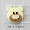 Oso de fresa tridimensional de dibujos animados de PVC, accesorios de goma suave para manualidades, horquilla para el pelo para niños, funda para teléfono móvil, zapatos con agujeros, decoración de tazas