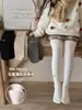 Leggings de Felpa Cepillada para Niñas 2026, Primavera, con Felpa Fina, Estampado de Letras Elegante, Color Sólido, Adecuados como Ropa Exterior, Calcetines para Niños Pequeños