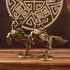 Latón Kirin Bagua Riqueza Fuego Kirin Adorno Artesanía de Oficina Latón Riqueza Kirin Fabricante de Artículos de Cobre Venta al por Mayor