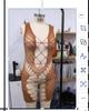 Lencería Sexy Seductora Estilo Europeo y Americano Transfronteriza con Pedrería para Mujer, Falda Bodycon Ajustada de Malla Brillante con Pedrería al por Mayor