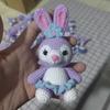 Muñeca de Monstruo de Tres Ojos Colgante de Lana Colgante Tejido a Mano Producto Terminado Muñeca de Ganchillo Hecha a Mano Colgante de Ganchillo Producto Terminado