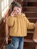 Chaqueta de Algodón con Capucha Estampado de Estrellas para Niñas Transfronteriza 2026 Invierno Nueva Ropa Exterior de Celebridad de Internet Abrigo Cálido Ropa para Niños