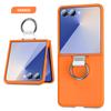 Superventas Transfronterizo Adecuado para Samsung Zflip 30% de descuento Estuche para Teléfono Apilable Flip6 Anillo Transparente Estuche Protector de Teléfono Anticaídas