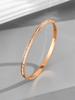 Pulsera de acero de titanio de cuerpo completo sin color estilo INS europeo y americano de lujo ligero extremadamente simple joyería de pulsera de acero inoxidable con nácar transfronteriza