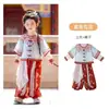 Nuevo Conjunto de Dos Piezas con Mangas Largas y Adornos Dorados Estilo Dinastía Tang Hanfu para Niñas, Celebridad de Internet, Primavera/Verano/Otoño 2026