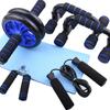 Traje de rueda abdominal cuerda para saltar agarre soporte para flexiones traje de rueda para músculos abdominales de fitness equipo de fitness multifuncional