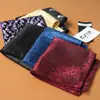 Moda vintage caju pequena flor toalha de bolso terno direto da fábrica toalha de bolso poliéster pequeno quadrado multi-cor opcional