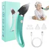 Aspirador nasal elétrico para bebês, um item essencial para recém-nascidos, recarregável por USB, lavável, com ponta de silicone macia