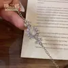 Nuevo Pulsera de Calabaza de la Fortuna de Jade de Espuma de Agua Natural Incrustado Estilo Chino para Mujer, Temática de Gato, Nicho, Versátil, Lujo Ligero, Joyería de Alta Gama
