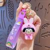 Chaveiro Pingente de Boneca Sanrio Fantasiado Desenho Animado Fofo Pingente para Mochila Escolar Chaveiro para Bolsa de Carro Pequeno Presente