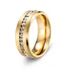 Anillo de Oro para Hombre de Venta Caliente Transfronteriza en Amazon con Diamantes, Números Romanos, Patrón de Ola de Engranajes y Superficie Lisa Anillo de Moda