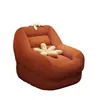 Sofá perezoso, popular silla de salón individual retro francesa para sala de estar, tapete de tatami, balcón, se puede usar para descansar o dormir, sofá pequeño