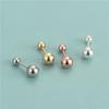 Pendientes de Plata de Ley S925 Chapada con Doble Perla Pendientes DIY Pulsera Hecha a Mano Collar Tensor Accesorios Bolsa de Materiales para Accesorios