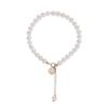 Fábrica Qiaoen al por mayor Pulsera de perlas Lucky Brand femenina Oro de 14K No se decolora pulsera de nicho generación cabello