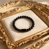 Nueva Joyería Transfronteriza Acero Inoxidable Cierre Magnético Ojo de Tigre Pulsera de Cuentas Piedra Volcánica Pulsera de Piedra Natural Pulsera de Pareja