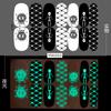 Calcomanías para Uñas Calcomanías para Uñas Luminosas Halloween Calavera Graffiti Juego de 12