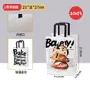 Bolsa de Papel Kraft para Hornear, Bolsa de Tote, Espesada, Empaque para Postres y Pasteles para Llevar, Empaque para Pan, Regalo, Uso Comercial