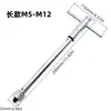 Llave de Carraca Manual para Machos M3-M8 para Uso Transfronterizo, Llave de Macho Extendida M5-M12 con Accesorios de Roscado Reversibles