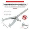 Chave de cartão fixa de volante em Y, placa de correia de motocicleta e scooter, ferramenta de desmontagem de embreagem de motor magnético de placa Puli