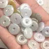 Pendente de fivela de segurança de jade A natural, fivela de jade pequena de 13 mm de jade de Mianmar, acessórios para pulseira DIY, atacado