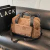 Bolsa de viaje ligera multifuncional, bolsa de equipaje de gran capacidad para viajes cortos de negocios, bolsa de almacenamiento de un solo hombro, bolsa de gimnasio plegable para mujer