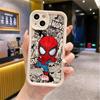 Funda de Teléfono Cartoon Spider-Man para iPhone 17 16 Pro Max Apple 15 Celebridad de Internet 14 Marvel 13 Marca de Moda 12 Cobertura Total