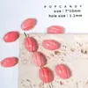 Pulseira de Colar de Pulseira de Contas Prensadas Rosa Coral Gato Garra de Morango Doce Estrela do Mar Concha Rosa