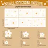Pegatinas de pared bohemias, decoración de pared, pegatinas de pared de PVC para habitación infantil, pegatinas para ventanas, pegatinas de margaritas, papel tapiz para dormitorio