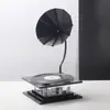 Fonoógrafo Retro de Lujo Ligero Moderno Disco de Vinilo Cristal Adornos Creativos Modelo de Escritorio Joyería para Estudio