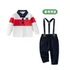 Camisa Polo Infantil Top Estilo Primavera y Otoño Conjunto para Niños Pequeños Camiseta de Manga Larga para Primer Cumpleaños de Bebé Camisa con Cuello Mono de Niño