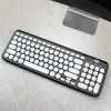 Película protectora para teclado Bluetooth inalámbrico Logitech K780, a prueba de polvo, impermeable, cubierta de silicona cóncava-convexa para Logitech