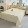 Sábanas para Cama de Dormitorio de Estudiante Pieza Única Sábanas de Color Puro Cepillado 2m Funda para Colchón Simmons Cubrepolvo Funda de Almohada Universal para Todas las Estaciones