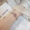 Pulsera de Cristal Morado con Cuentas, Estilo Nuevo para Mujer, Estilo Coreano, Lujo Ligero, Nicho, Pulsera Exquisita, Elegante, Gama Alta, Joyería de Mano Versátil