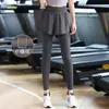 Pantalones de Yoga Elásticos Forrados de Polar Calientes para Mujer, Temporada de Primavera, Pantalones de Fitness Dos en Uno, Pantalones Deportivos de Secado Rápido Ajustados que Levantan los Glúteos