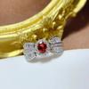Anillo Nuevo Plata 925 Incrustado Topacio Azul Londres Natural Olivino Multigema Ajustable para Mujer 4*5