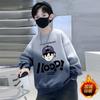Moletom Infantil Outono 2025 Novo Camiseta Básica Infantil de Manga Comprida Estilo Coreano Moderno Estudante Gola Redonda Top