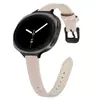 Adequado para pulseira de couro nova do Samsung Watch 8/9, pulseira de relógio de couro de cauda pontiaguda universal para Watch 8 Classic