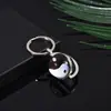 Chaveiro Transparente de Cristal do Sistema Solar Pingente de Vidro da Lua Marte Oito Planetas Pingente do Espaço Sideral Em Estoque