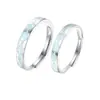 Anéis de Casal Luminosos que Fazem o Coração Bater Acelerado para Homens e Mulheres Design de Nicho Ins Estilo Cool Moda Simples Exquisito Anel de Dedo