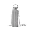 Vaso Aislado de Boca Ancha Estilo Americano con Diamantes Completos Transfronterizo Acero Inoxidable 304 con Cadena Botella de Agua Deportiva Portátil para Exteriores Caja de Regalo