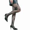 Meia-calça de Halloween com Teia de Aranha Preta Estilo Gótico Punk Renda Jacquard Meia Arrastão Meia-calça Vazada