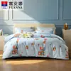 Fuan Na Roupa de Cama de Algodão Puro Peça Única Capa de Edredom Estojo para Edredom para Meninos Meninas Dormitório de Estudante 100% Algodão Integral Capa para Núcleo de Edredom de Cama de Solteiro Casal