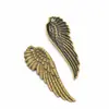 Accesorios de joyería vintage de aleación para manualidades alas colgante de alas pulsera llavero colgante decorativo D402