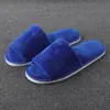 Pantuflas desechables de color sólido de forro polar coral, pantuflas para pareja de hotel y casa de huéspedes, pantuflas gruesas para habitación de hotel al por mayor