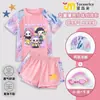 Nuevo Conjunto de Bikini Kpop Demon Slayer para Niñas de Verano para Niños, Traje Conservador de Dos Piezas de Secado Rápido con Protección Solar para Niños Mayores
