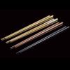 Palillos de Acero Inoxidable 304 para el Hogar Estilo Coreano Cuadrados Huecos Chapados en Titanio Antirrodadura Antiescaldado Grabado Láser Carácter Fu