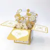 Mariposa de Colores 3D Caja Creativa Pop-Up 3D Tarjeta de Felicitación Día de San Valentín Día de la Madre Día del Maestro Cumpleaños Deseo