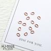 Nueva Joyería Irregular de Aleación para Uñas con Forma de Palo Ovalado Curvo de Fondo Plano Decoración de Uñas de Aleación HJ-0315