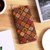 Bolso Clutch Multifuncional Bohemio Transfronterizo con Múltiples Ranuras para Tarjetas Billetera con Grano de Madera Bolso Literario para Damas Bolso para Tarjetas Bolso Pequeño de PU